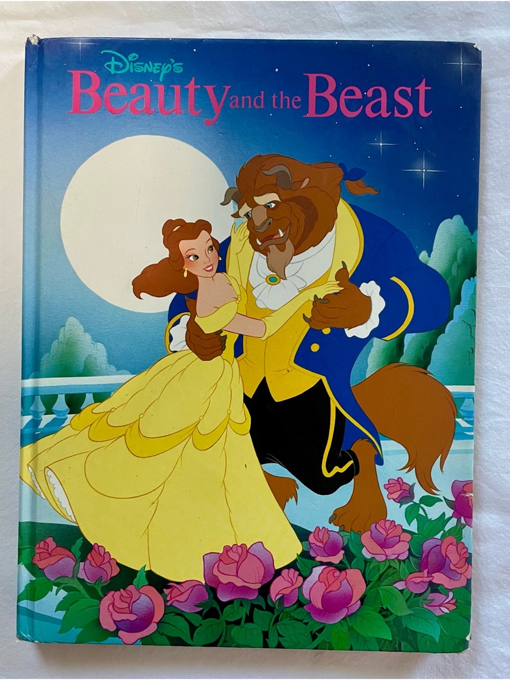 VTG 1991 Disney’s Beauty and the Beast Large Hardcover Book